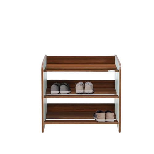 Nilkamal Shoe Rack – Compact and Stylish Shoe Organizer in Walnut & White Finish