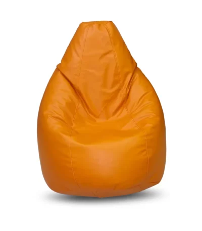 KRISHTHA Classic Bean Bag – Premium Comfort Bean Bag Chair for Adults & Kids, Durable Fabric, Lightweight & Stylish orange