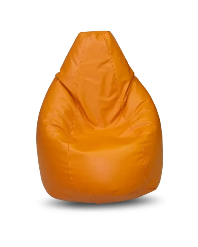 KRISHTHA Classic Bean Bag – Premium Comfort Bean Bag Chair for Adults & Kids, Durable Fabric, Lightweight & Stylish orange