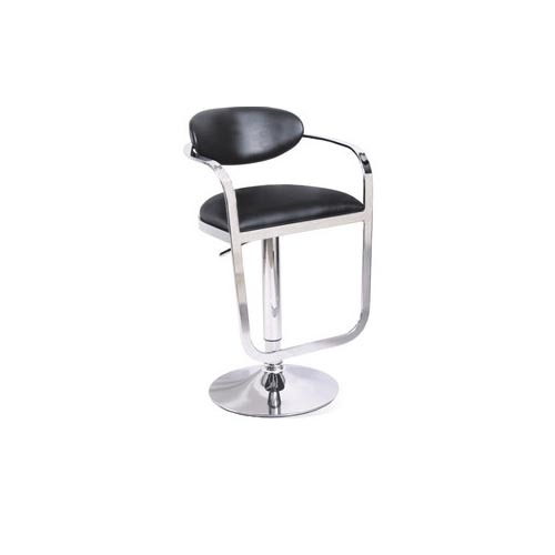 KRISHTHA Bugatti Chair – Premium Designer Plastic Chair with Armrest | Ergonomic & Stackable | Black