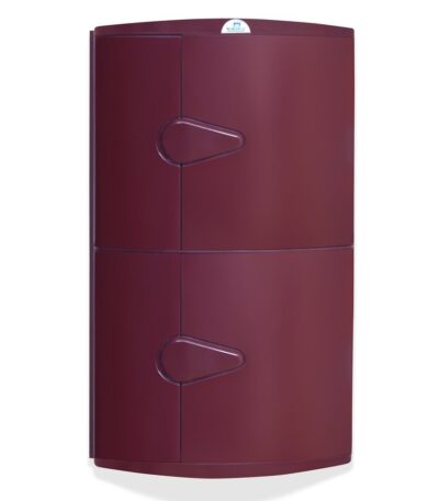 Nilkamal 2-Door Plastic Storage Corner Cabinet | 60cm | Maroon | Compact Organizer for Home Corners