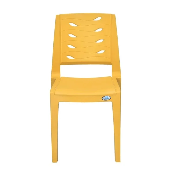 Nilkamal Fern Plastic Armless Chair | Modern Mid Back Chair for Home Use | Vibrant Colours
