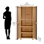Nilkamal Freedom Big 5 Plastic Storage Cabinet | Multipurpose Organizer for Home & Office | Weathered Brown & Biscuit