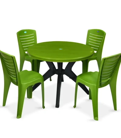 Nilkamal Meridian Kross Leg 4-Seater Dining Table Set | Modern Wooden Dining Set for Home, Dining Room & Apartment Use
