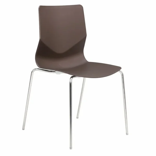 Nilkamal Zing Plastic Chair – Brown | Lightweight, Stackable & Weather‑Resistant Chair (Single)