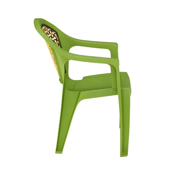 Nilkamal Plastic Chair with Armrest | Durable & Comfortable | Ideal for Home, Garden, Office – Set of 1