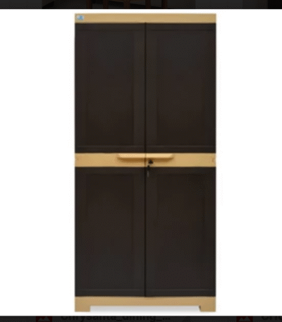 Nilkamal FB-1 Plastic Double Door Wardrobe | Multipurpose Cabinet for Home, Office, Café, and More