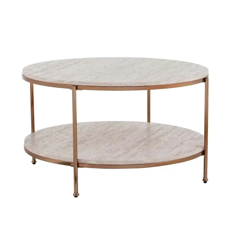 Nilkamal Stainless Steel Coffee Table – Durable Iron Frame, Modern Design for Home