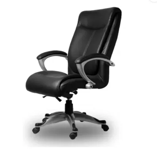 Mette High Back Executive Chair by Krishtha with leatherette cushioning, ergonomic design, 40D foam, adjustable height, and a weight capacity of 120 kg. Ideal for offices and home workspaces.