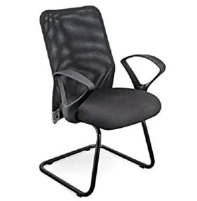 Krishtha Standard Black Office Cushion Chair
