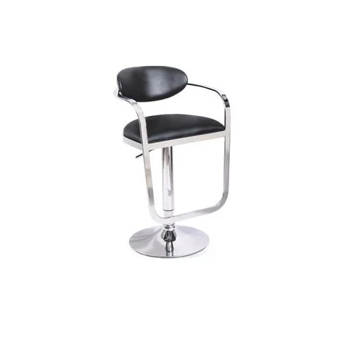 KRISHTHA Bugatti Chair – Premium Designer Plastic Chair with Armrest | Ergonomic & Stackable | Black